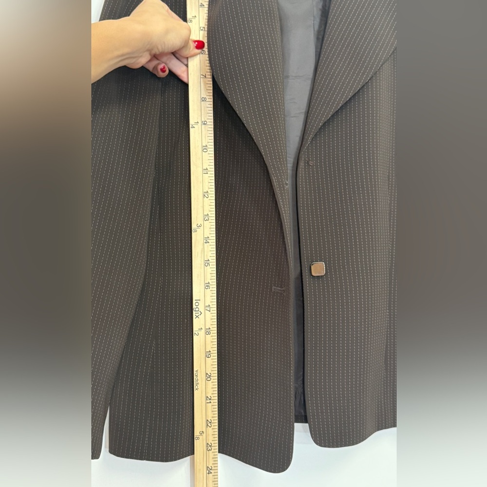 2piece brown office siren work wear set office blazer skirt matching blazer set - Picture 4 of 9